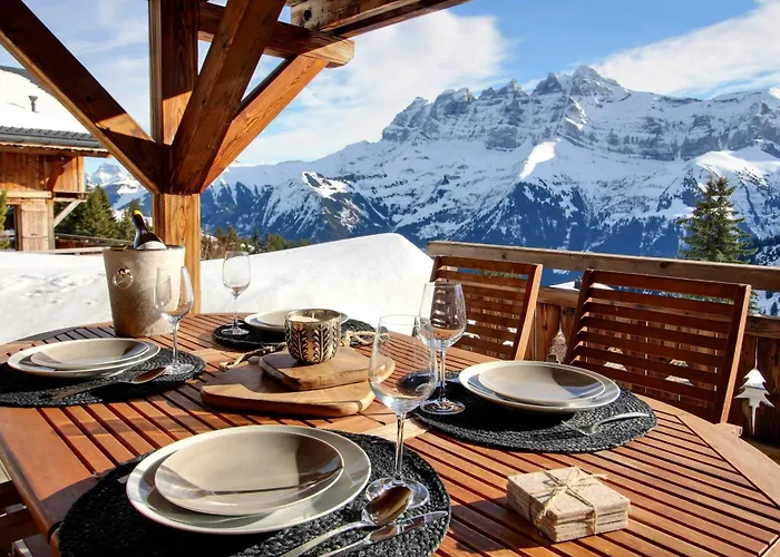 Alpine Chic Jaccuzi Sauna Chalet Les Crosets