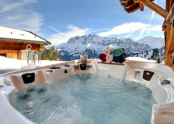 Chalet Alpine Chic Jaccuzi Sauna Les Crosets